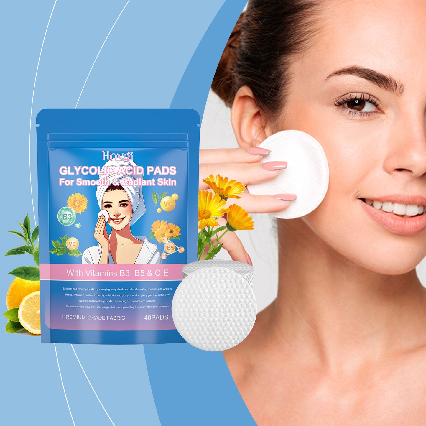 Glykolsäure Peeling-Pads