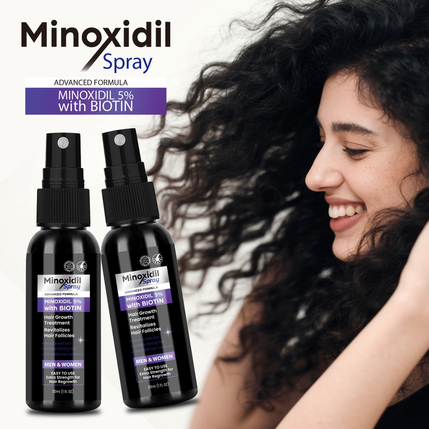Minoxidil Spray mit Biotin