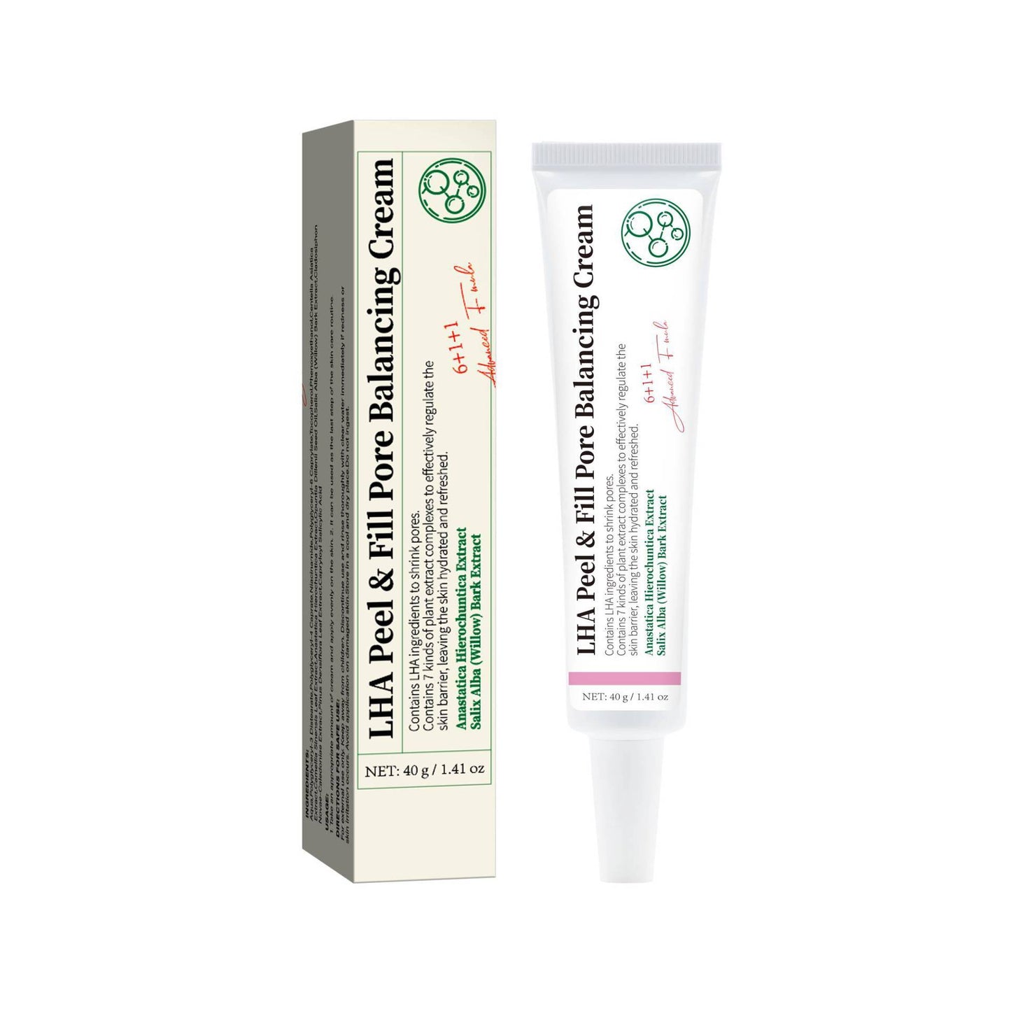 LHA Peeling-Creme – Porenverfeinerung & Hautbalance (40ml)