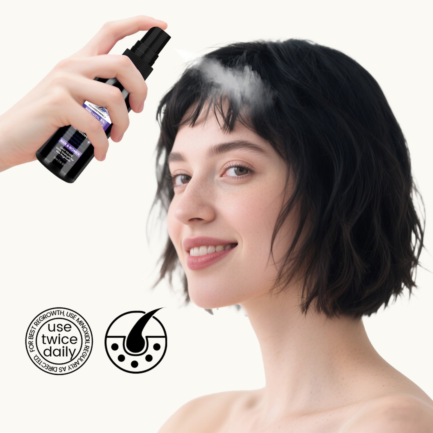 Minoxidil Spray mit Biotin